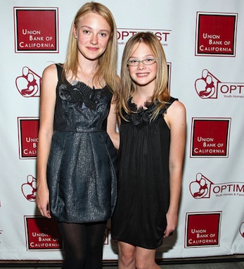 Sisters Dakota and Elle Fanning began their film careers together 