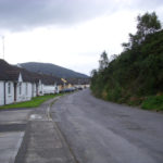 Houses along a winding road Houses along a winding road