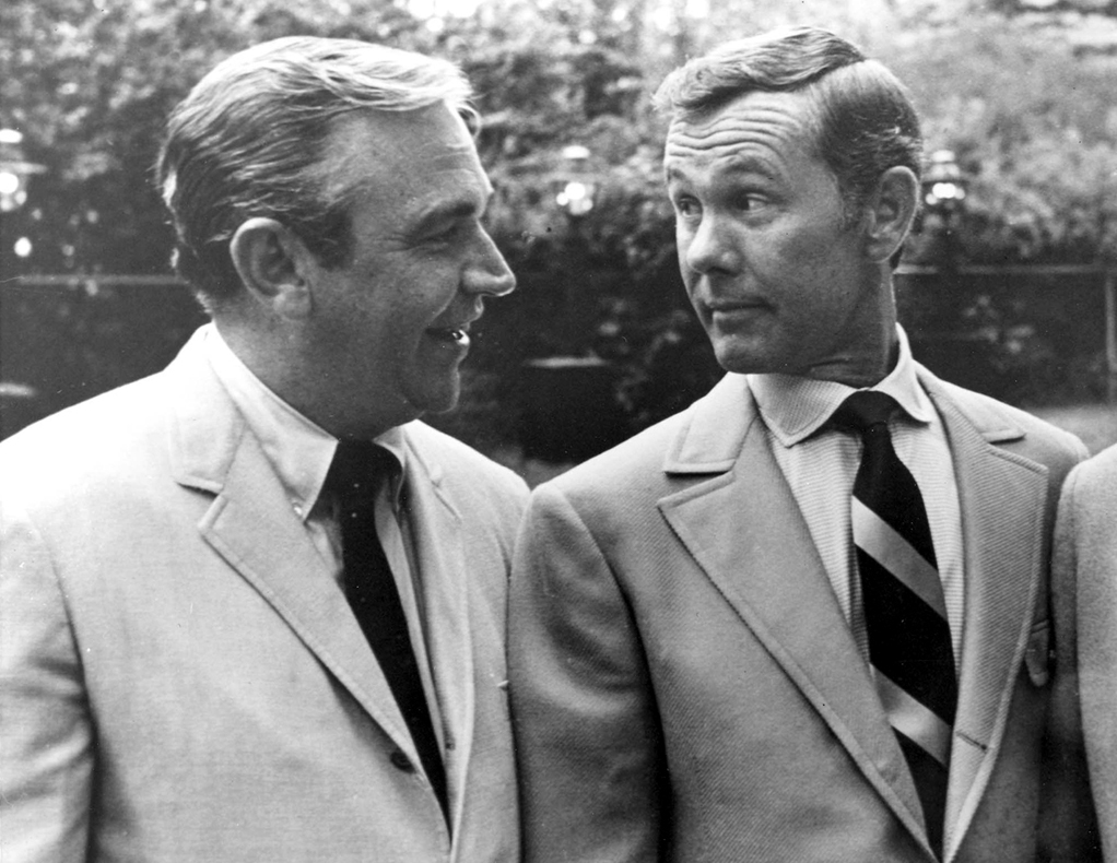 Keough and Johnny Carson. The two worked together on local Omaha television before Carson took over the Tonight Show.