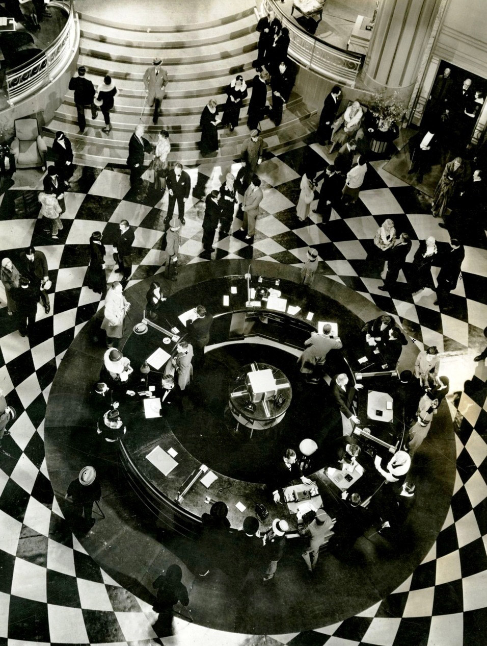 Grand Hotel lobby from Grand Hotel (1932). MGM