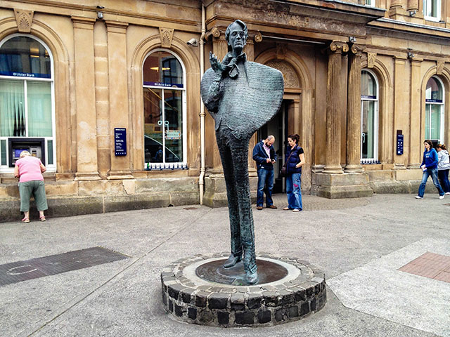 Yeats Statue in Sligo Town.