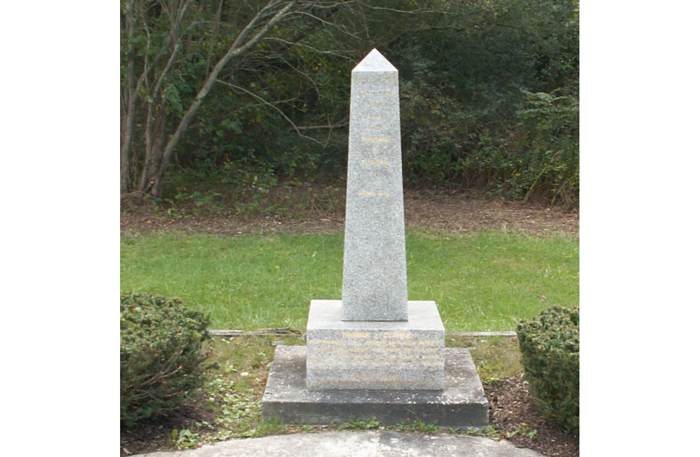 Tom Clarke Monument in Manorville, NY.