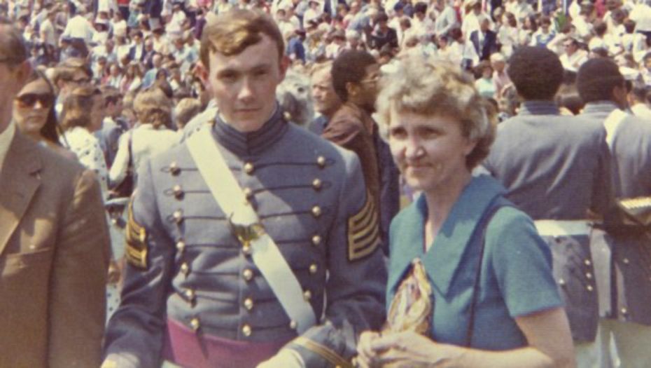 The Class of 1974. Martin Dempsey and his mother Sarah.