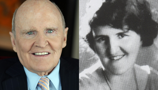 Jack Welch and his mother Grace.