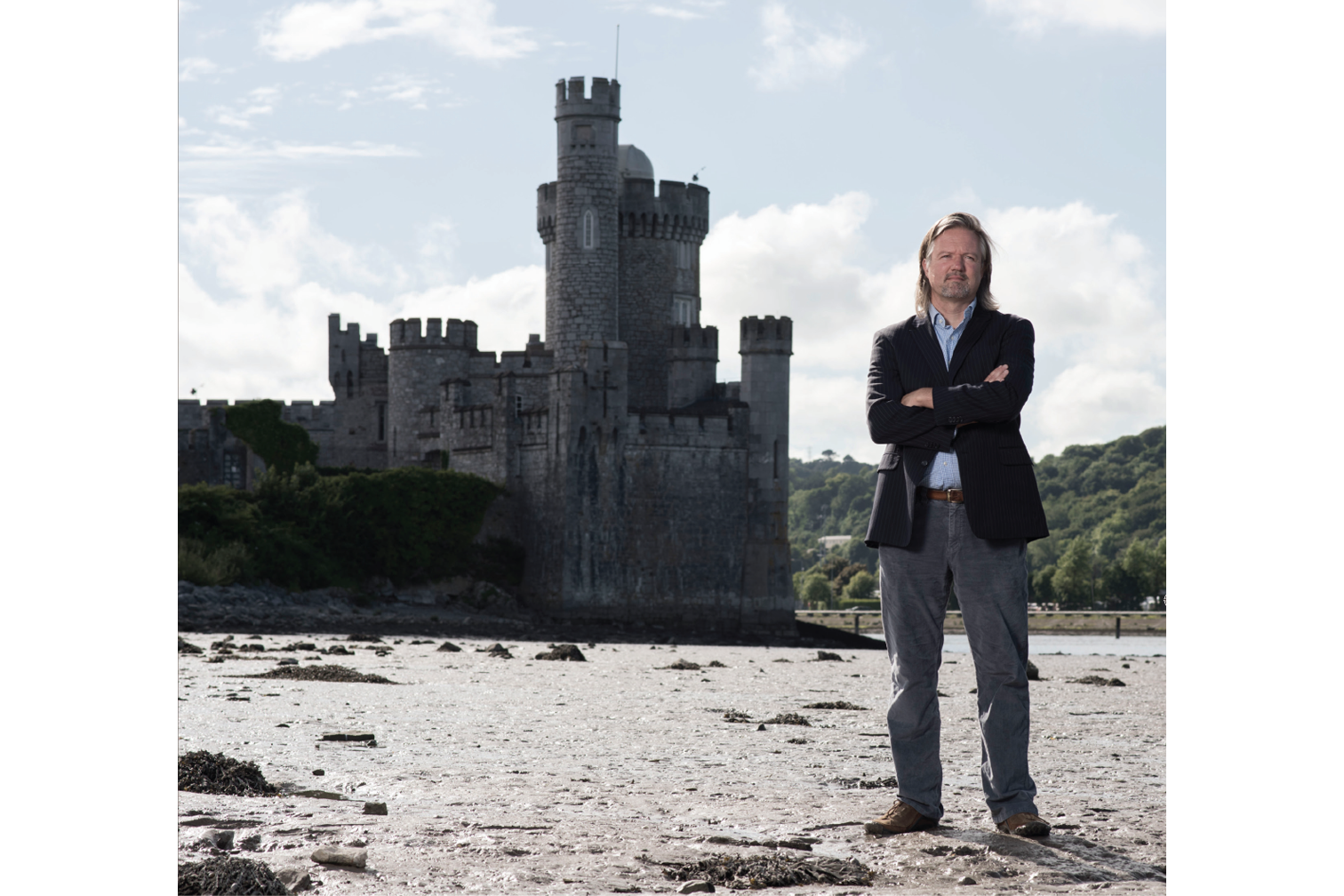 Nicholas Allen, Burns Scholar, Spring 2010, photographed at Blackrock Castle on the banks of the River Lee in County Cork.