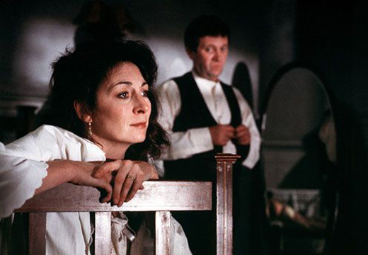Anjelica Huston and Donal McCann in the film version of “The Dead.”