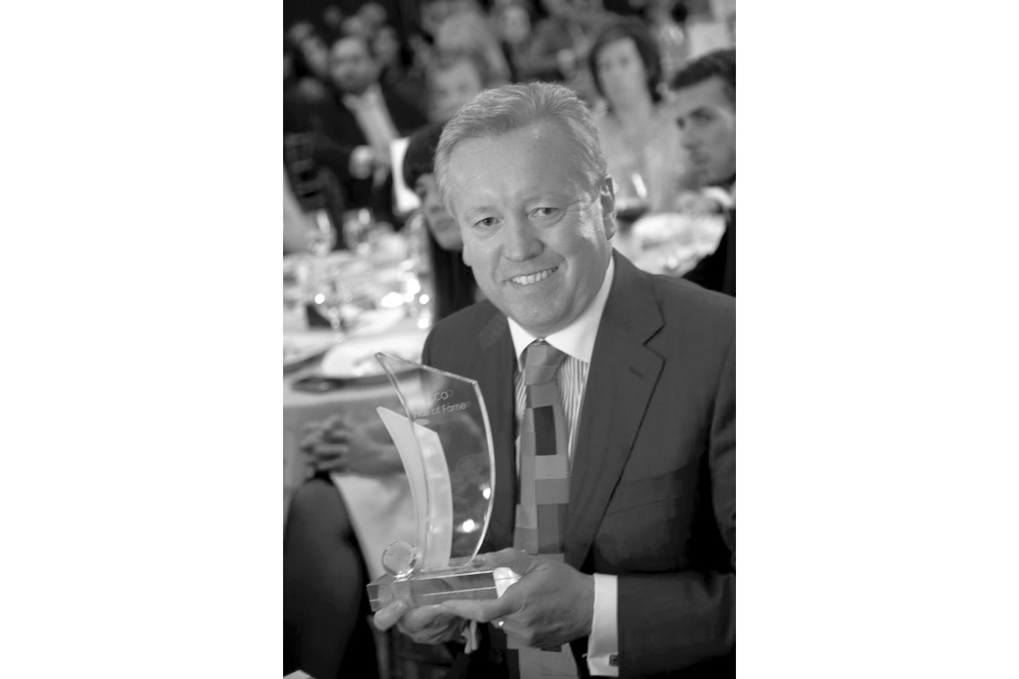 John with the ICCO Hall of Fame award. ICCO is the global association for the PR industry.  