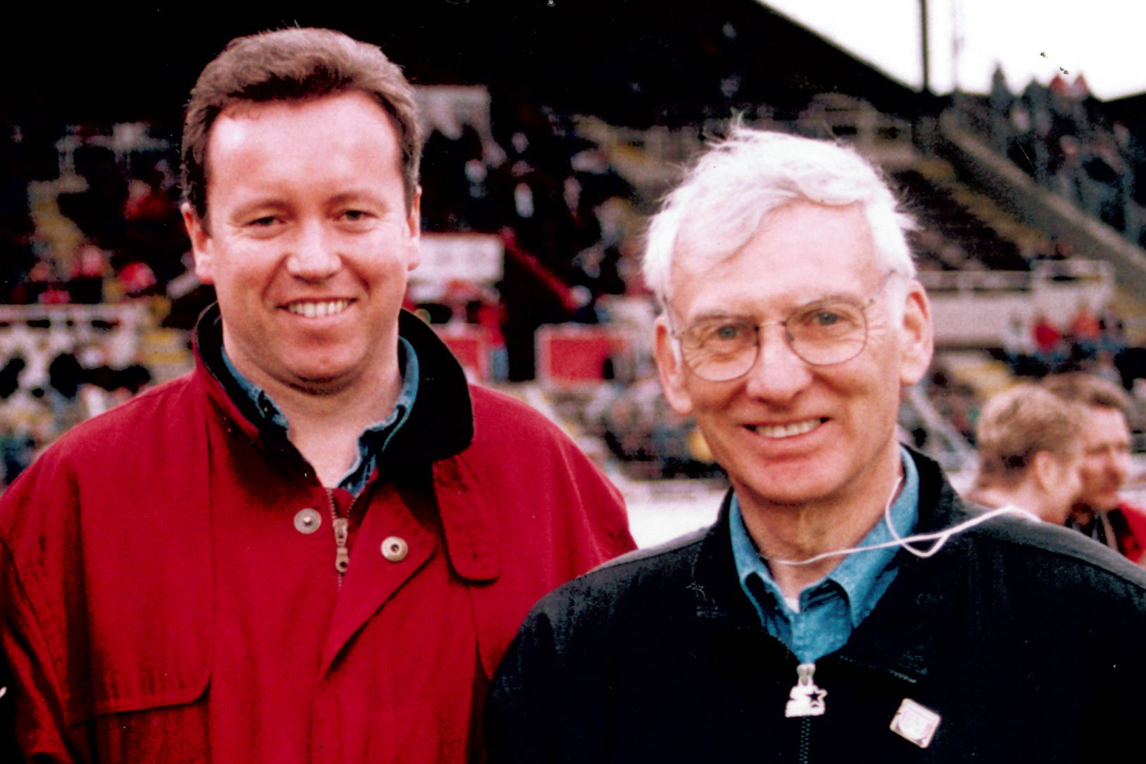 With Steelers’ owner Dan Rooney. 