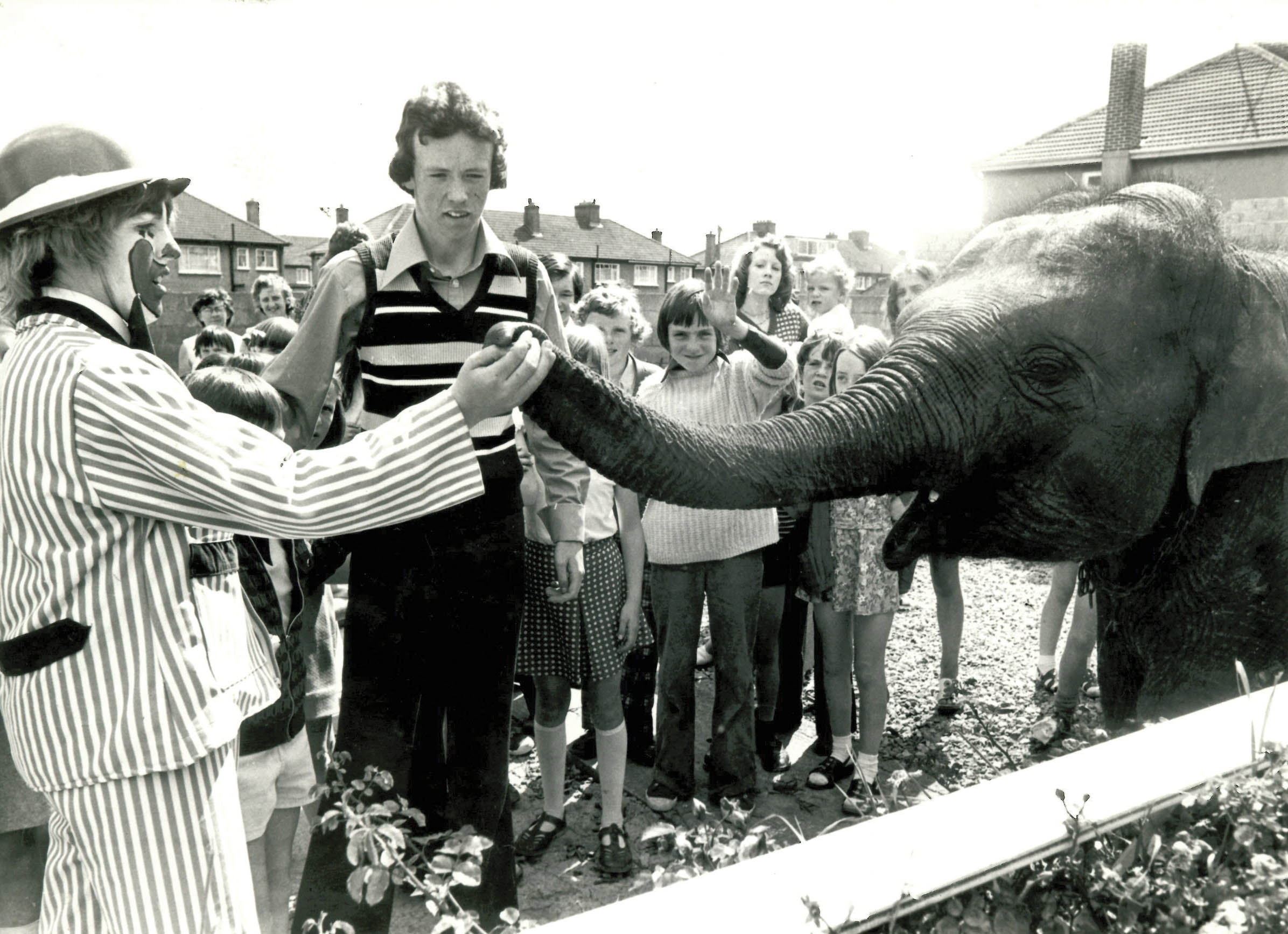 Showing early signs of a flair for publicity. John persuaded Fossetts famous circus to bring an elephant and clowns to a children’s birthday party at his parents’ home. He was 16.  