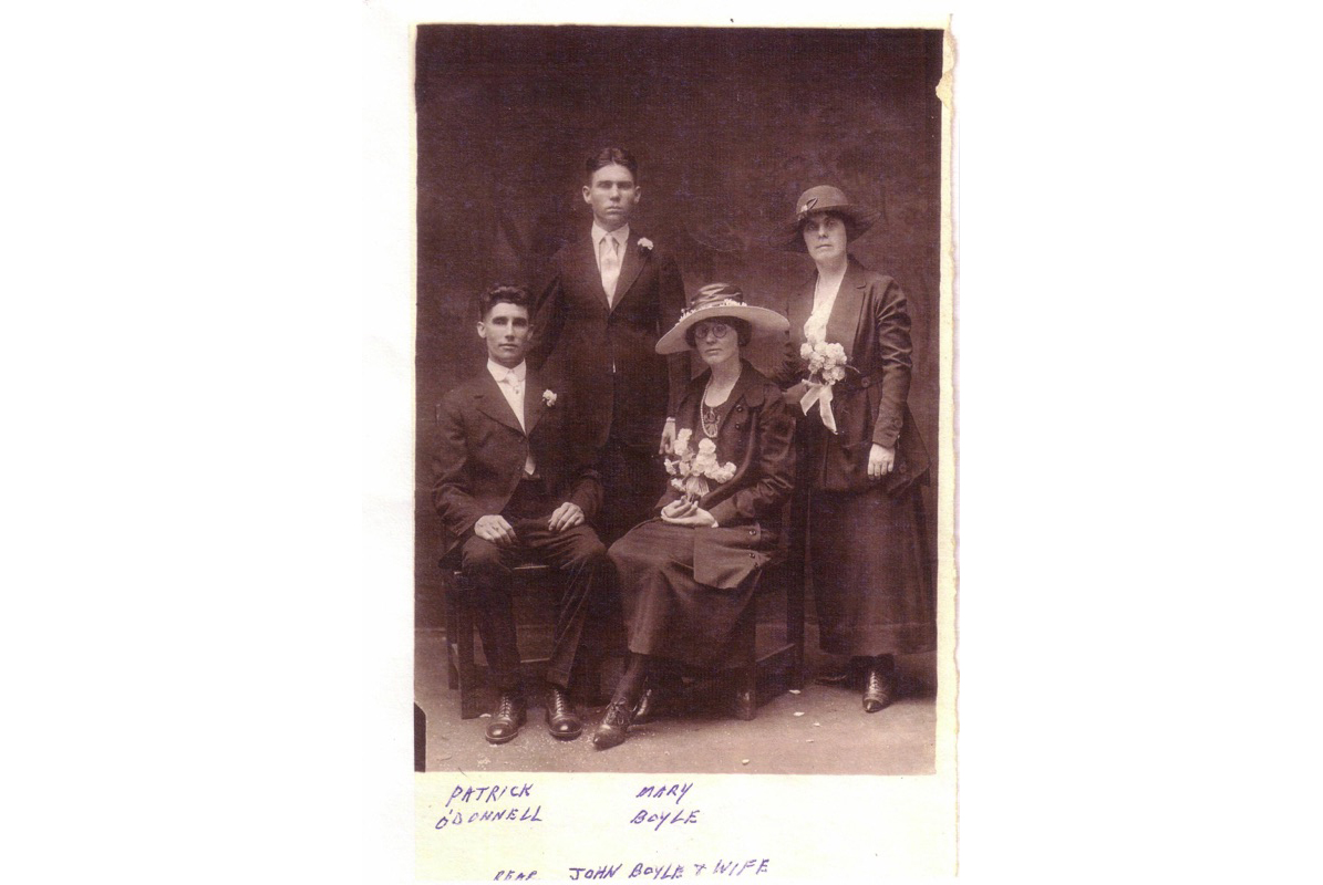 Kevin’s maternal grandparents from Dungloe. Seated are Mariah and Patrick.