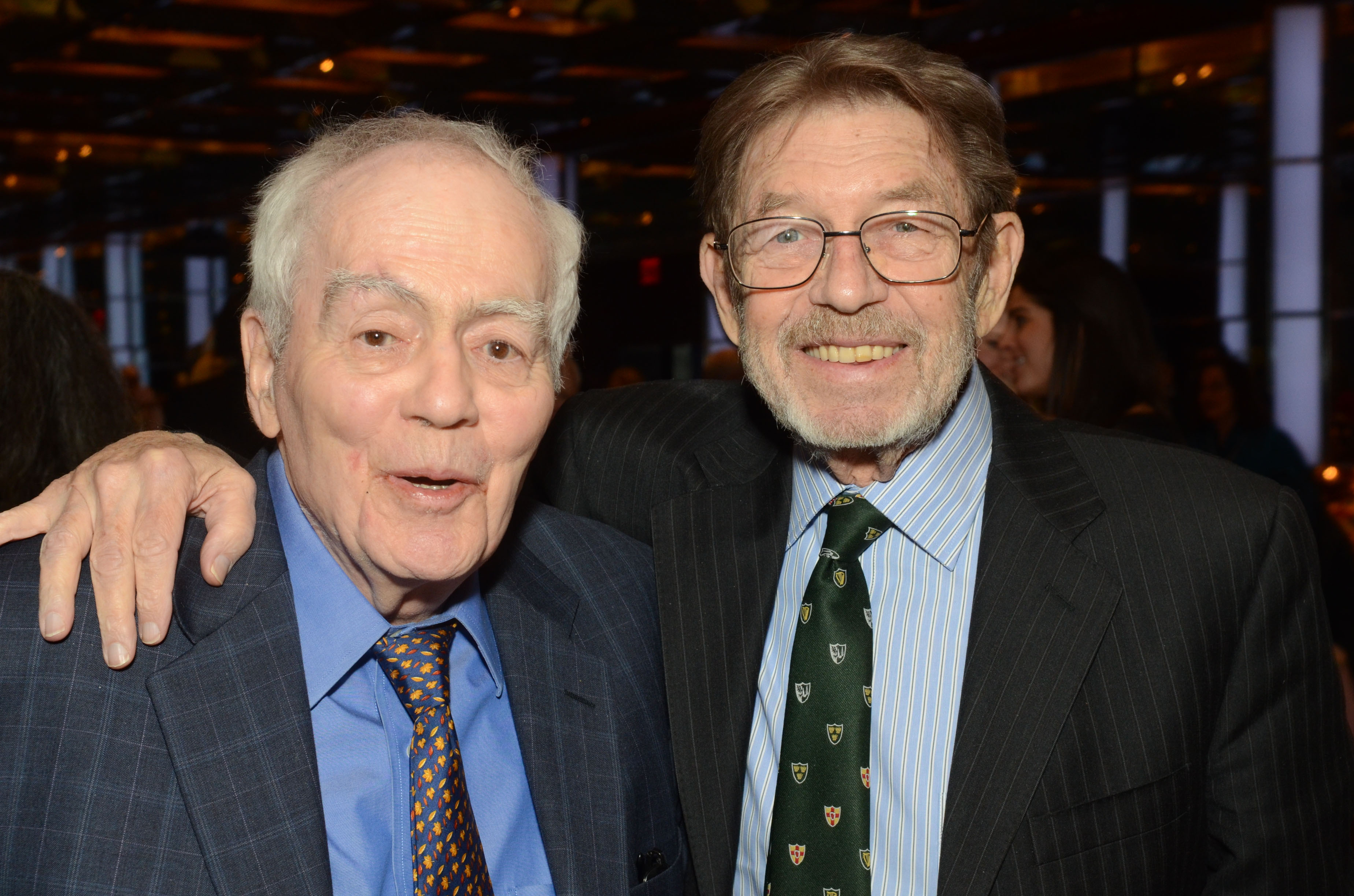 Breslin and Pete Hamill, another reporter credited with founding New Journalism, at the Glucksman Ireland House NYU Annual Gala, February 25, 2014 (Photos: James Higgins)