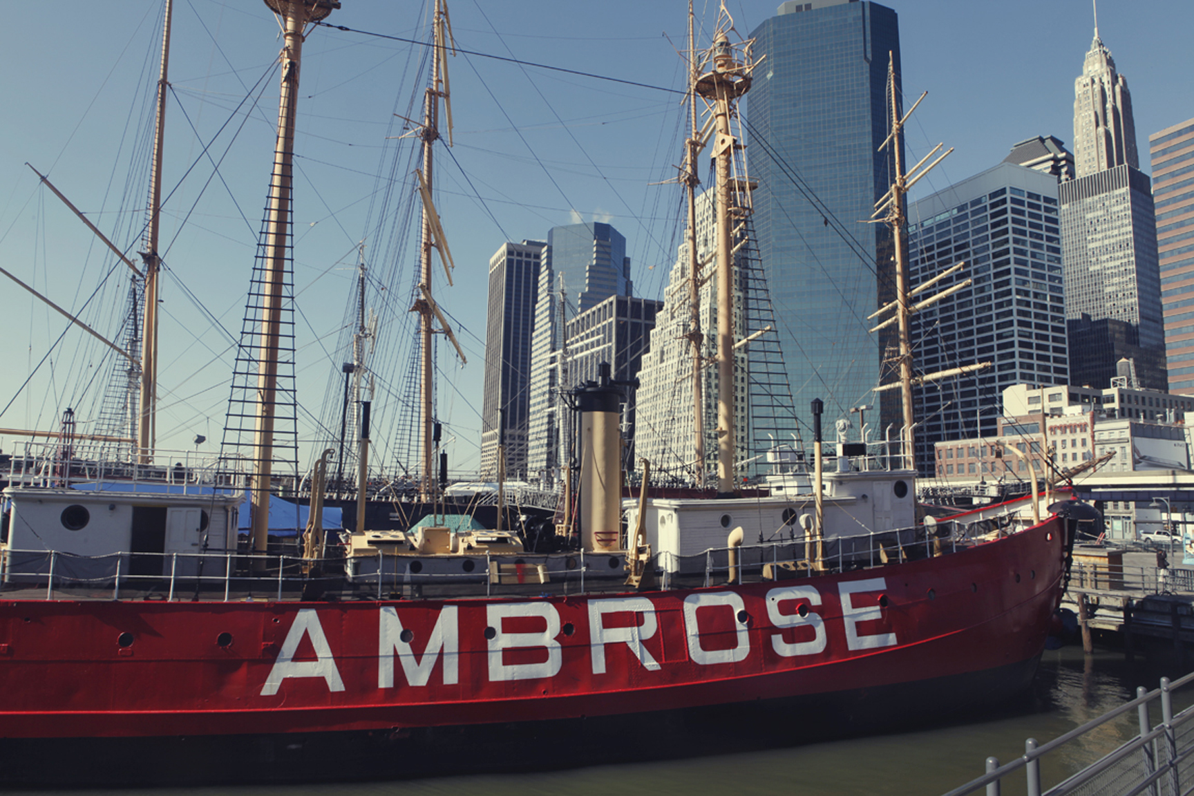 The lightship Ambrose at South Street Seaport Museum is now a National Landmark. (Photo: Sarah Coulter / courtesy South Street Seaport Museum Archives)
