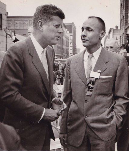 William Liebenow with JFK in New York. 