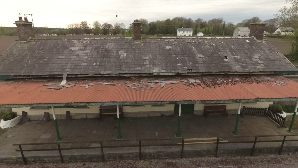 The roof of Ballyglunin station today.