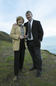 CIE tour guide Marlene Sullivan and driver Tom Ryan.