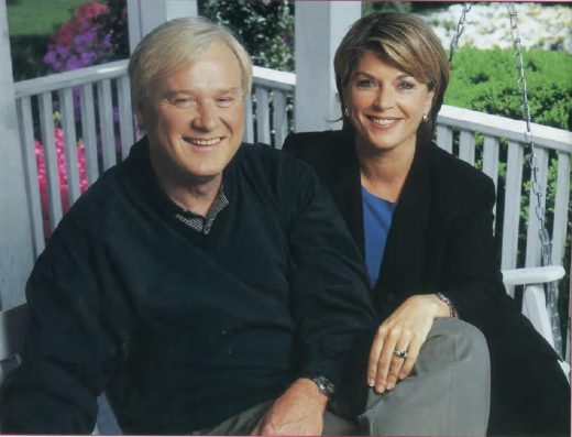 Matthews at home with his wife, Kathy.