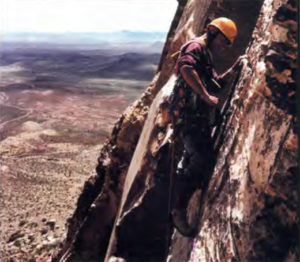 Kerby climbing in California.