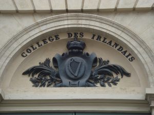 The College of Ireland facade in Paris.