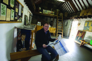 Kennedy cousin Patrick Grennan, who keeps the Dunganstown homestead going. The exhibition he created has served as a blueprint for the larger exhibition to open in June. Photo: PJ Browne Photography.