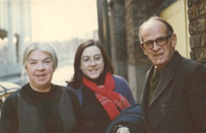 Mary Lavin with her youngest daughter, Caroline, and her second husband, Michael Scott. Courtesy of the Ryan family.