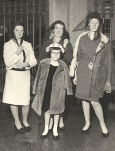 Mary Lavin with her daughters, Elizabeth, Caroline and Valdi Walsh. Courtesy of the Ryan family.