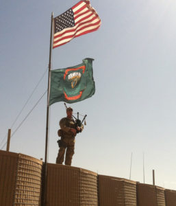 69th Infantry Piper in Afghanistan. Photo courtesy of Lt. Col James Gonyo.