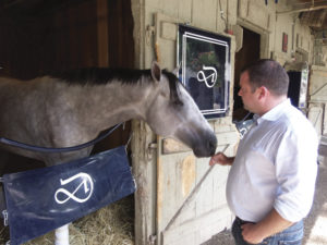 Michael Dilger with horse Wired Brian. Photo: Liz O'Connell.