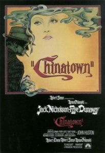 The movie poster for the 1974 film "Chinatown" starring Jack Nicholas and Faye Dunaway. Photo: Wikipedia