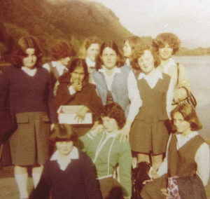 Students at Kylemore Abbey in 1977. Photo courtesy of Mary Reed.