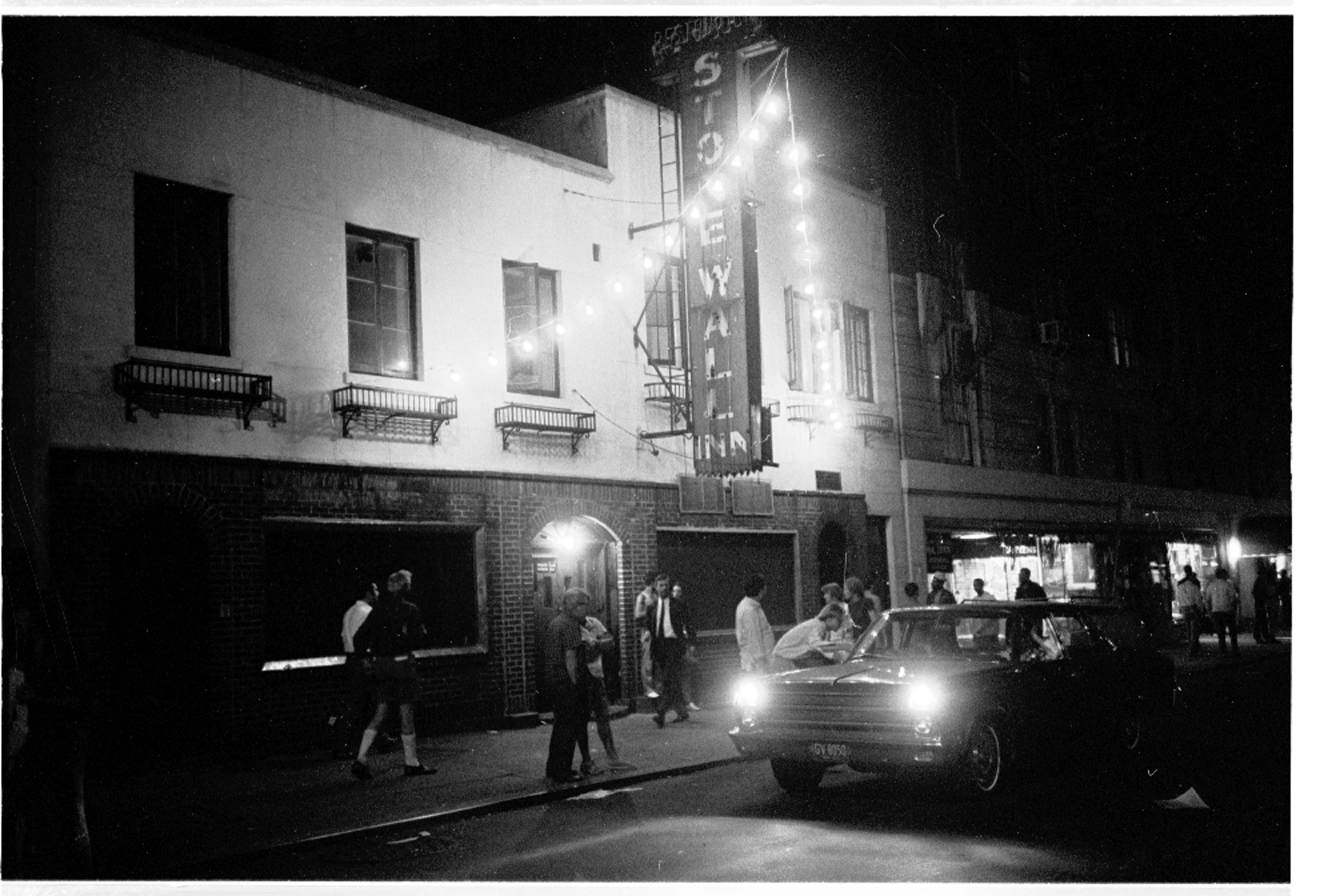Stonewall Bar in July 1969, as seen in Kate Davis and David Heilbroner’s documentary STONEWALL UPRISING.  A First Run Features Release.  Photo by Larry Morris / The New York Times.