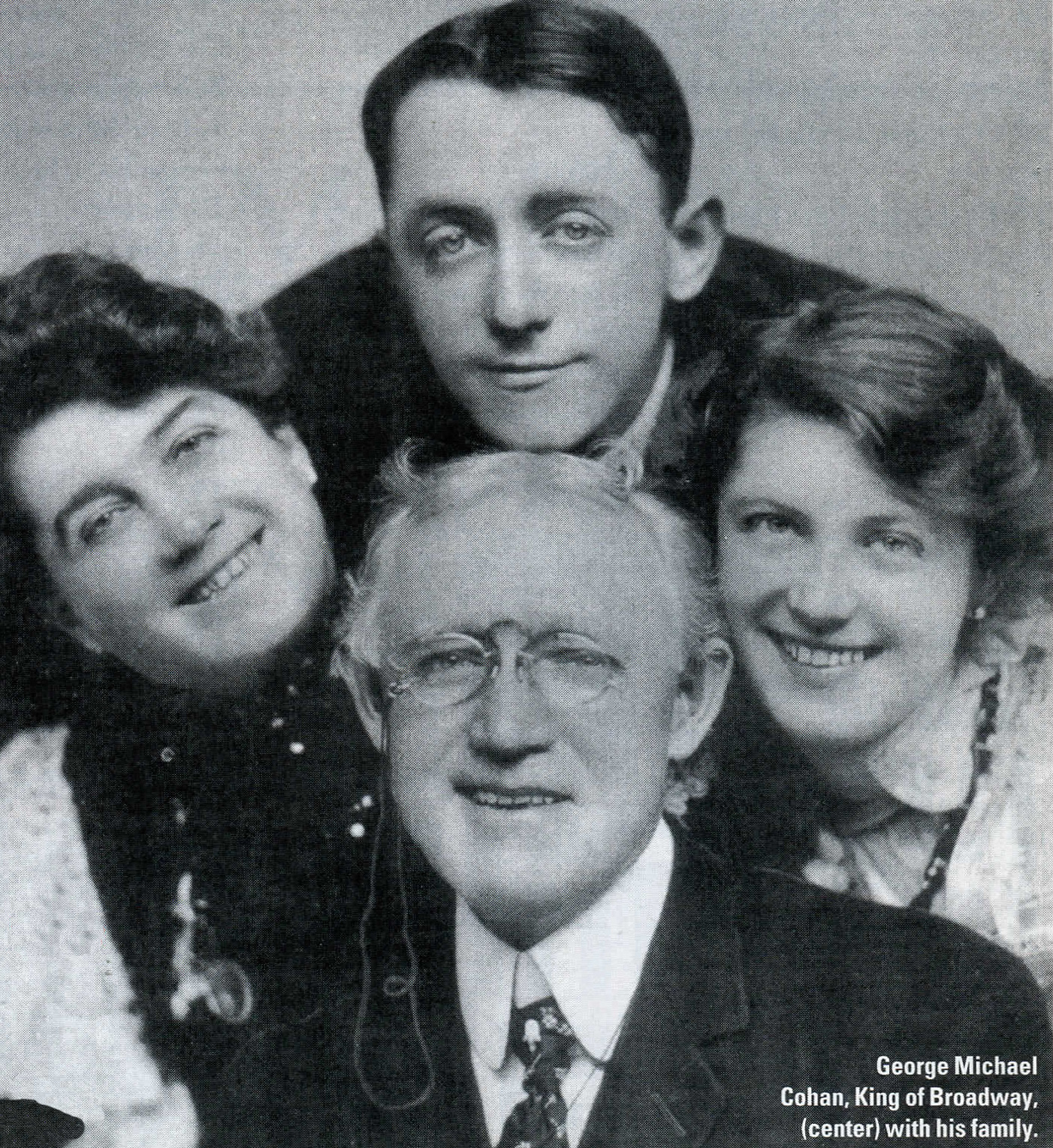George Michael Cohan, King of Broadway, center, with his family.