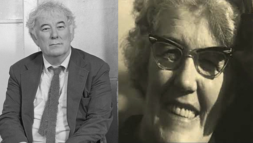 Seamus Heaney and his mother Kathleen McCann.