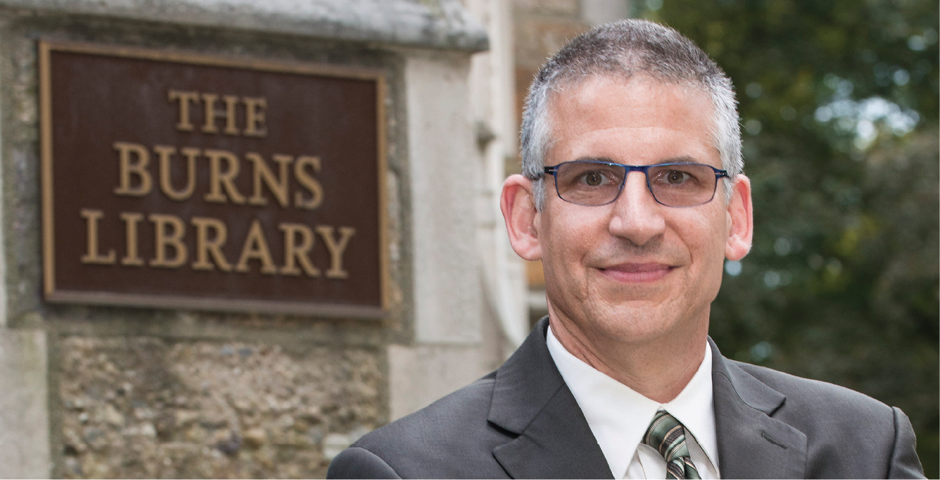 Christian Y. Dupont is Burns Librarian at the John J. Burns Library of Boston College. Photograph by Lee Pellegrin.
