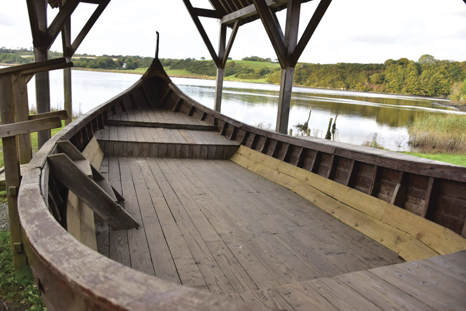 A Viking longboat in Wexford’s Irish National Heritage Park.