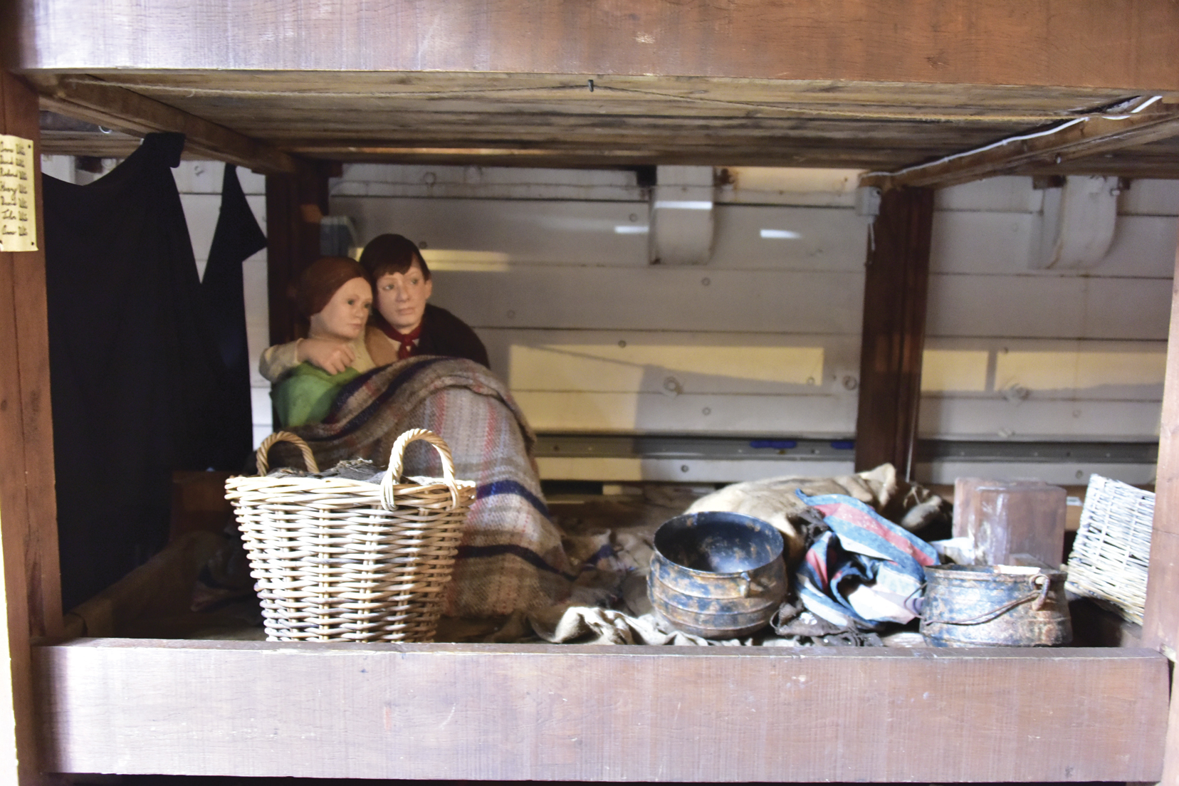A typical “family” bunk on the Dunbrody, a replica of a Famine-era sailing ship that bought thousands to the New World.