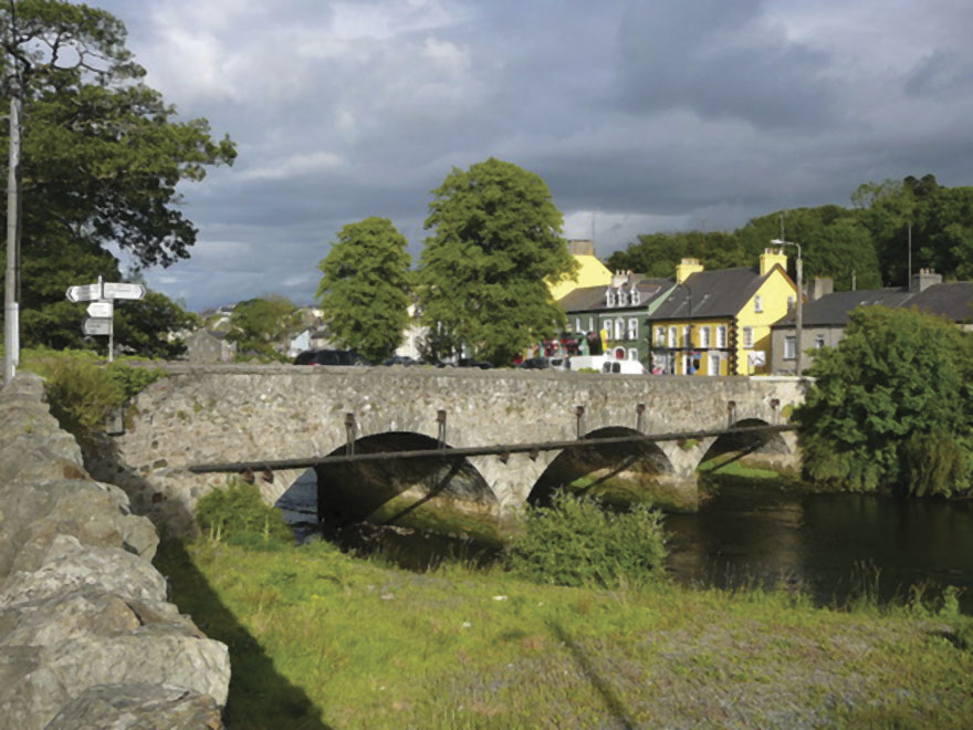 The picturesque town of Ramelton, County Donegal, where William Campbell grew up. The town had a homecoming reception for Dr. Campbell last September.