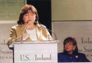 An Tenaiste Mary Harney, Minister for Enterprise Trade & Employment, giving her keynote address.