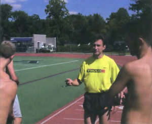 Marcus O'Sullivan coaching at Villanova.