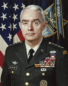 General Barry Richard McCaffrey, who served as President Bill Clinton's Director of the Office of National Drug Control Policy.