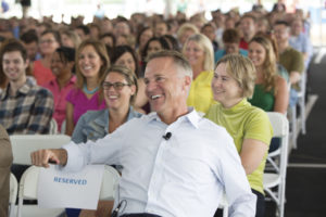 Mike at Everyone Makes an Impact employee celebration.