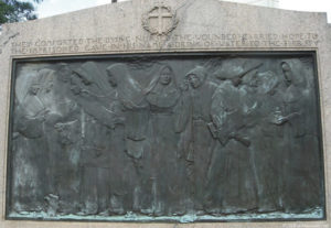 Nuns of the battlefield bas relief by Jerome Connor.