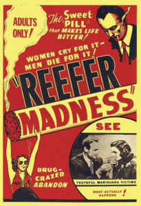 Poster advertising Reefer Madness.