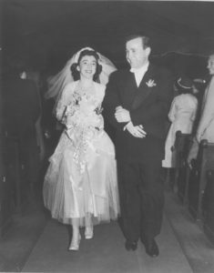 The author's grandparents on their wedding day.