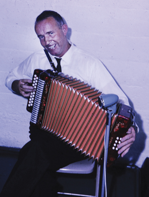 <em>Eileen’s grandfather, the great accordian player Martin King from Quilty, County Clare.</em>