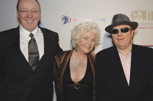 With Fionnula Flanagan, who starred in Some Mother's Son, and Belfast's legendary musician, Van Morrison, in 2007.