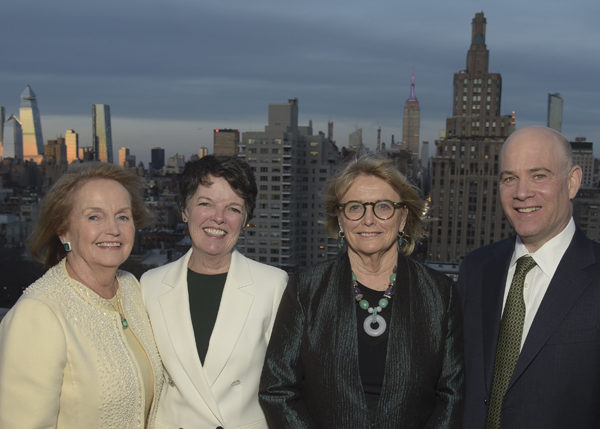 Loretta Brennan Glucksman, Alice McDermott, Marie Heaney, and Jim Rooney at the GIH gala.