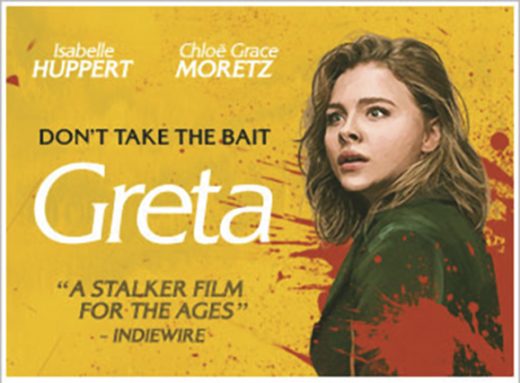 Greta stars Chloë Grace Moretz and Isabelle Huppert.