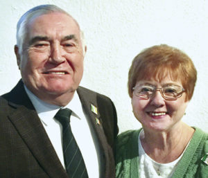 Detroit's grand marshals, Paul and Agnes Gowdy.