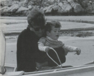 JFK with his son John Jr. in Newport, Rhode Island in September 1963.