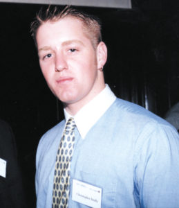 Chris Duffy attending Irish America's annual Wall street 50 reception, in Windows of the World, July 11, 2001.